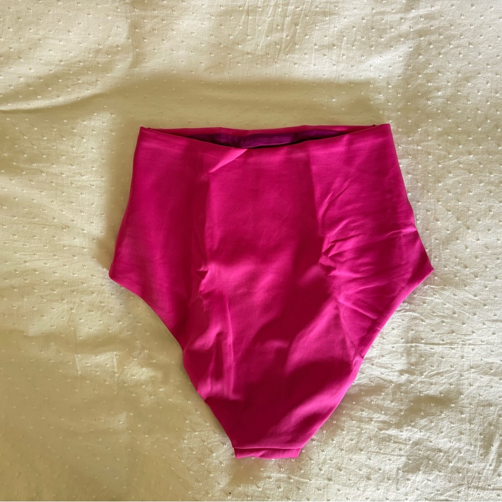 Left On Friday High Tide Swim Bottoms in Hot Pink - Picture 2 of 4